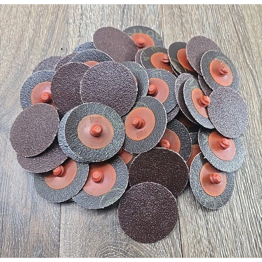 NEW 3M Roloc 22399 2" Coarse AO 361F TR 50 Grit Quick Change Disc 48 Pack Loose